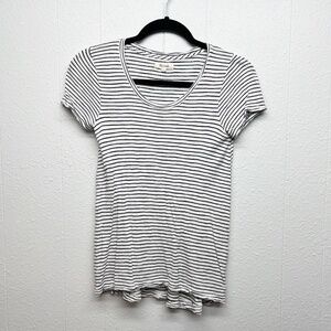 Madewell Striped Everyday Wear Casual Women's T-Shirt Size XS Lightweight
